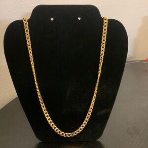 Gold colored steel chain